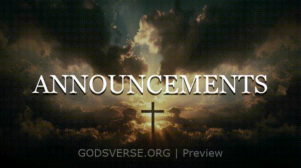 Announcements motion background easter collection