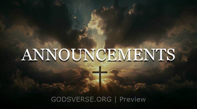 Announcements motion background easter collection