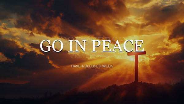Go In Peace worship background easter collection