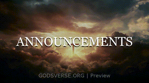 Announcements motion background easter collection