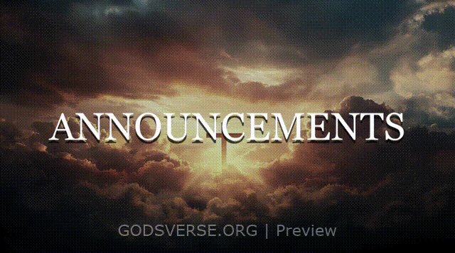 Announcements motion background easter collection