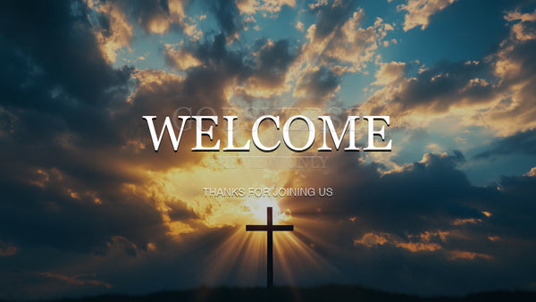 Welcome worship background easter collection