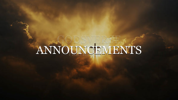 Announcements worship background easter collection