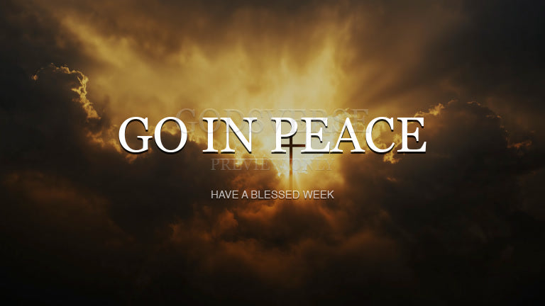 Go In Peace worship background easter collection