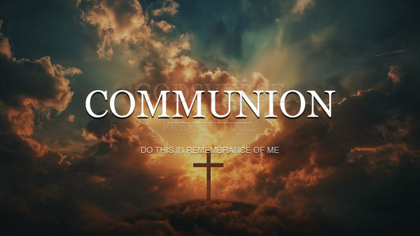 Communion worship background easter collection