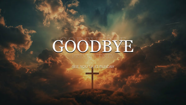Goodbye worship background easter collection