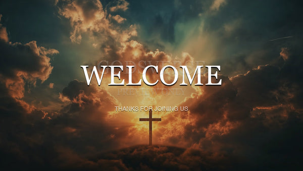 Welcome worship background easter collection