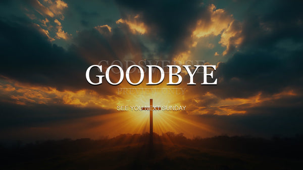 Goodbye worship background easter collection