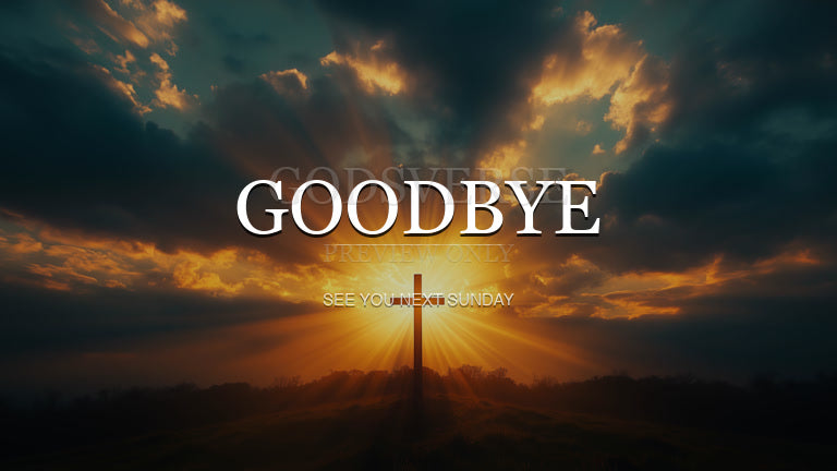 Goodbye worship background easter collection