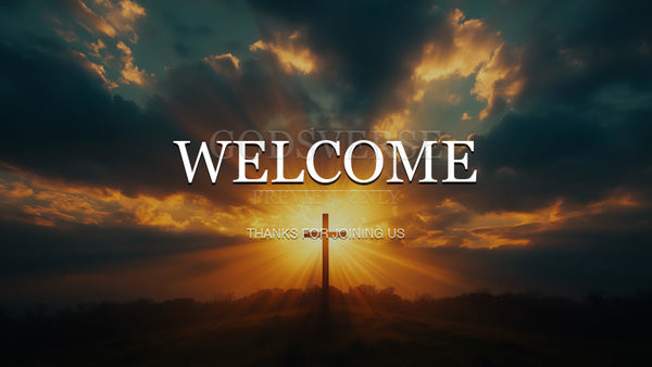 Welcome worship background easter collection