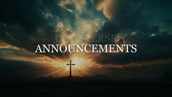 Announcements worship background easter collection