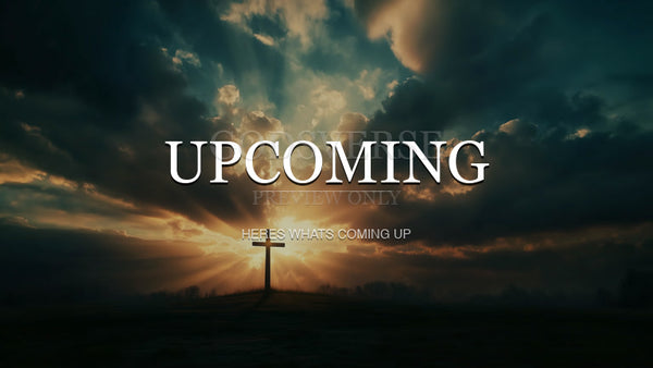 Upcoming worship background easter collection