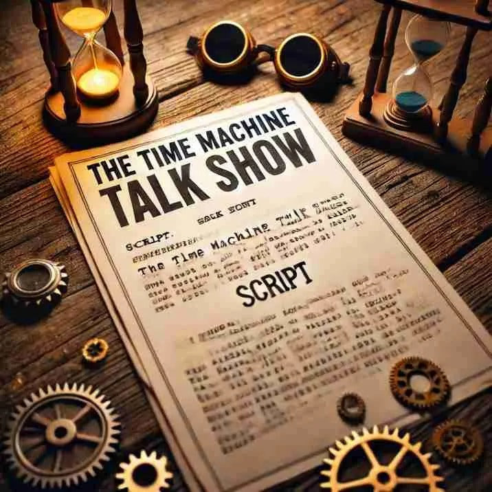 The Time Machine Talk Show: A Journey to the First Christmas — Christmas church skit cover image