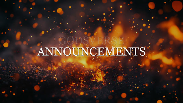 Announcements worship background ember flame