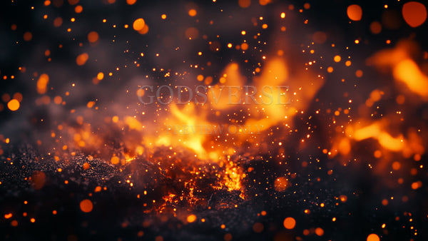 Blank worship background ember flame