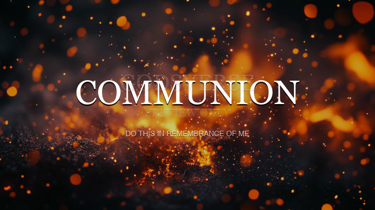 Communion worship background ember flame
