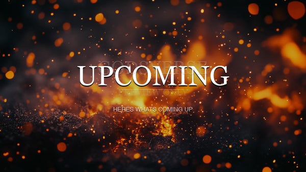 Upcoming worship background ember flame