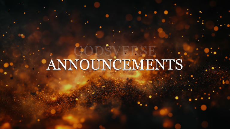 Announcements worship background ember flame
