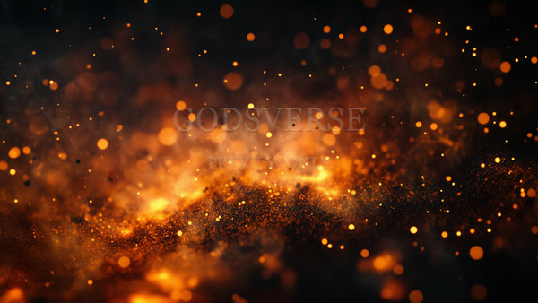 Blank worship background ember flame