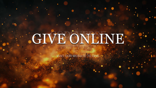 Give Online worship background ember flame