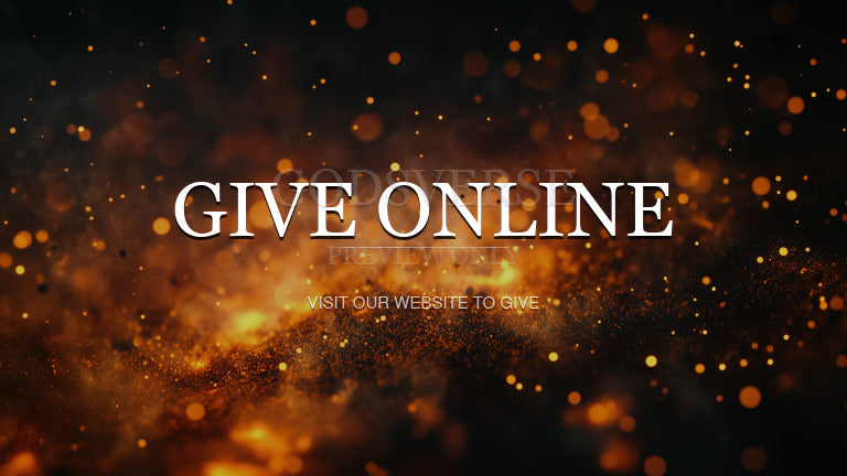 Give Online worship background ember flame