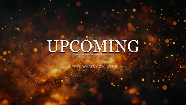 Upcoming worship background ember flame