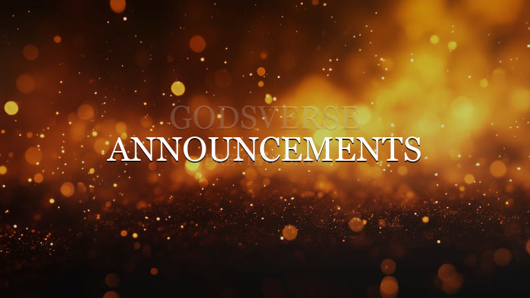 Announcements worship background ember flame