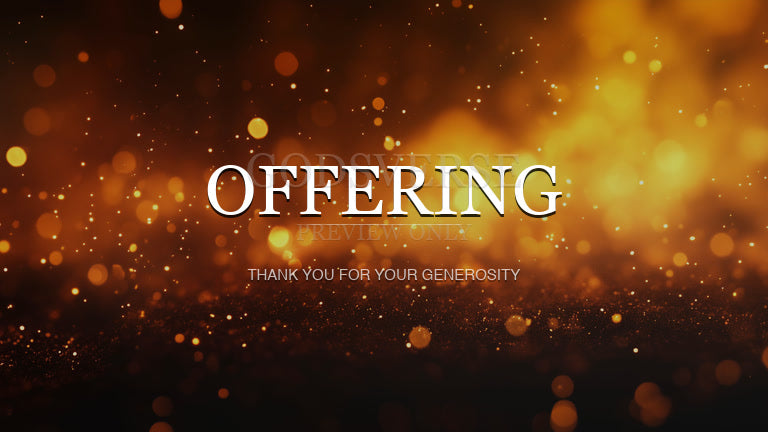 Offering worship background ember flame