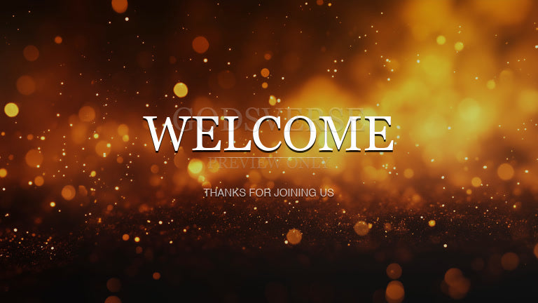 Welcome worship background ember flame