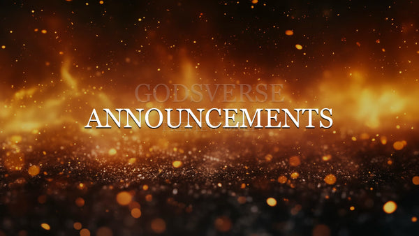 Announcements worship background ember flame