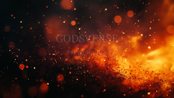 Blank worship background ember flame