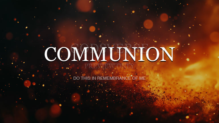Communion worship background ember flame