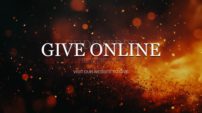 Give Online worship background ember flame