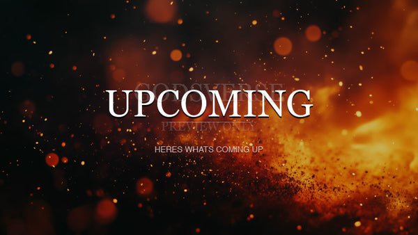 Upcoming worship background ember flame