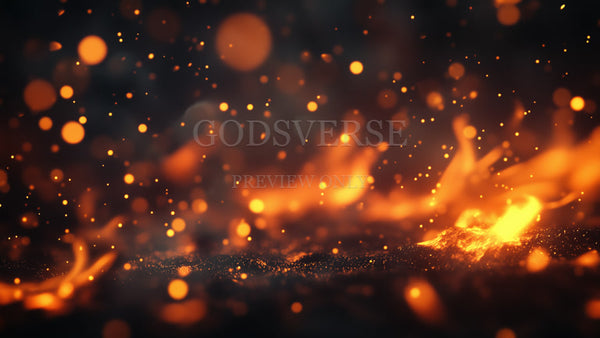 Blank worship background ember flame