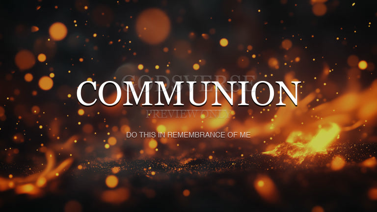 Communion worship background ember flame
