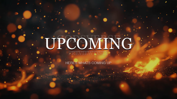 Upcoming worship background ember flame