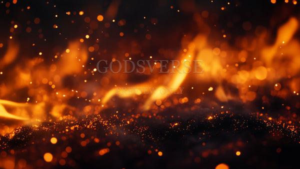 Blank worship background ember flame