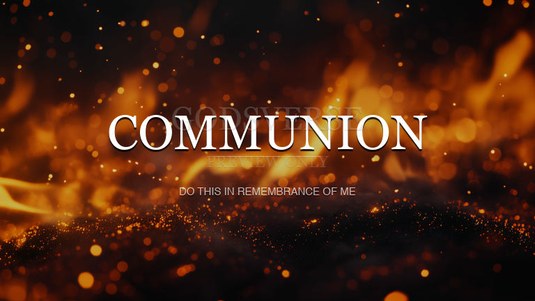 Communion worship background ember flame