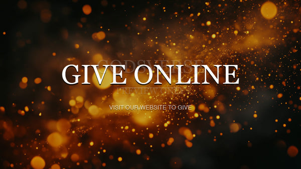 Give Online worship background ember flame