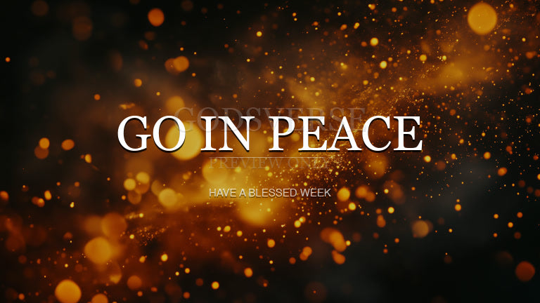 Go In Peace worship background ember flame