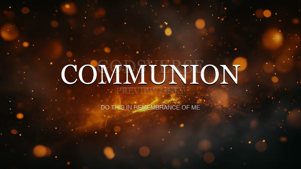 Communion worship background ember flame