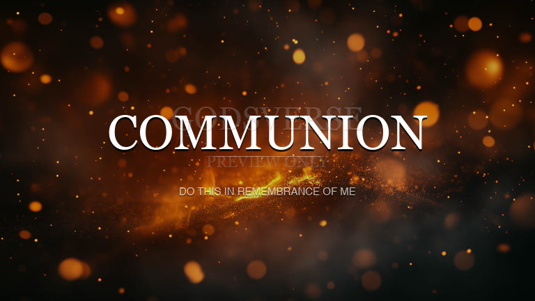 Communion worship background ember flame