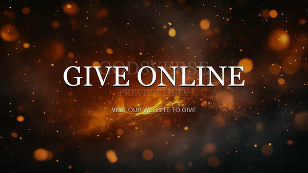 Give Online worship background ember flame