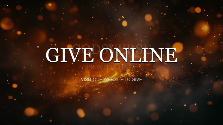 Give Online worship background ember flame