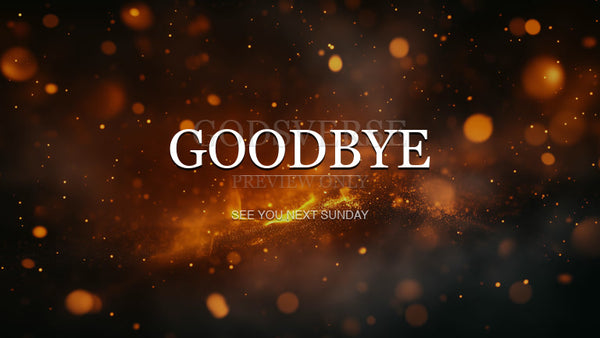 Goodbye worship background ember flame