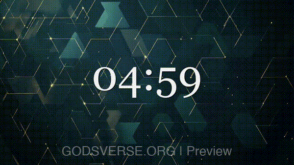 5-minute countdown timer Geometric Worship