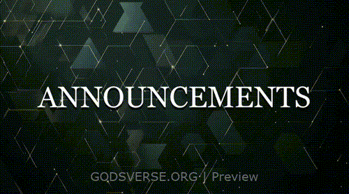 Announcements motion background geometric worship