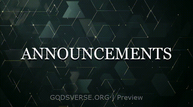 Announcements motion background geometric worship