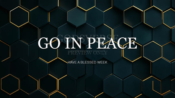 Go In Peace worship background geometric worship